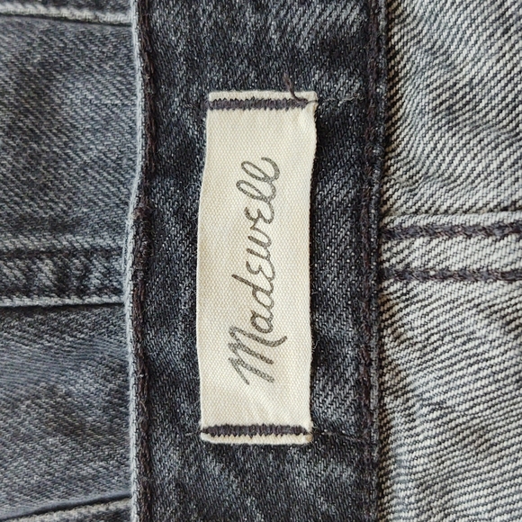 Madewell Relaxed Denim Shorts Black / Gray Style AJ243 Size 28 - Picture 5 of 9